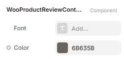 Framer property controls for the Product Review Content component